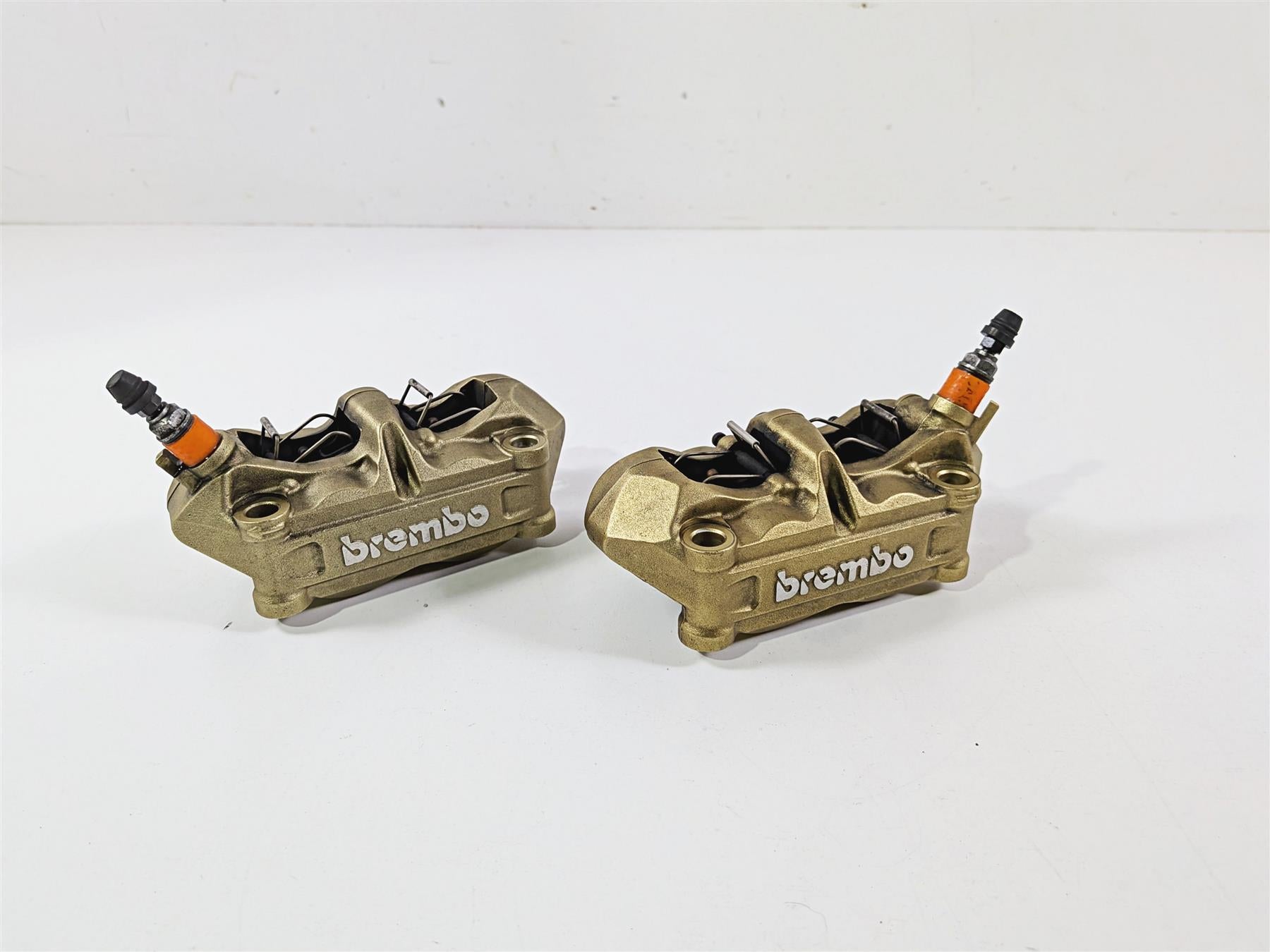 2014 BMW S1000RR K46 Gold Brembo Front Brake Caliper Set 100mm 34117714783 {{ shop.shopifyCountryName }} - Mototech271