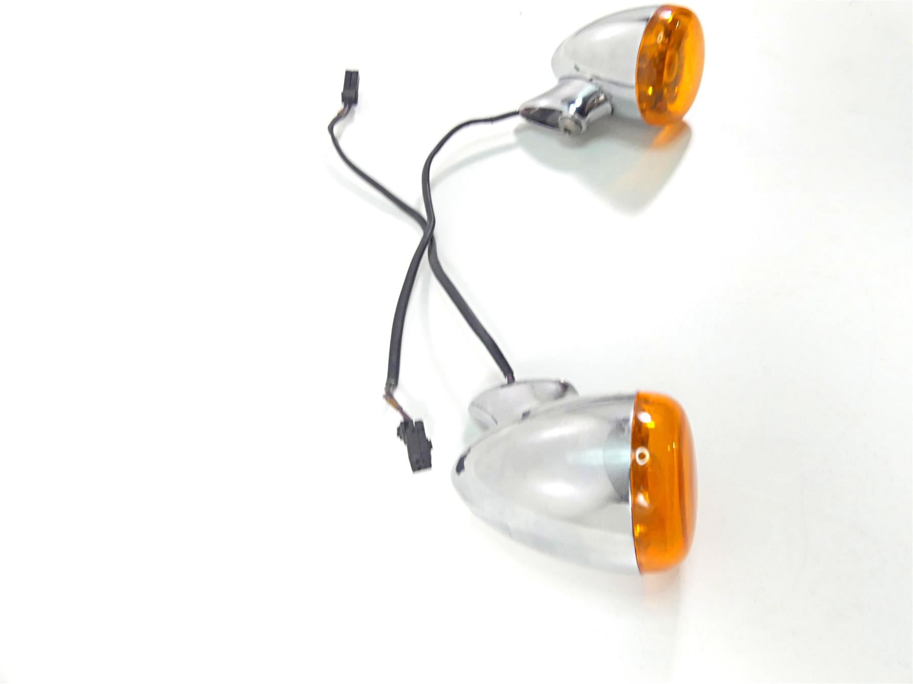 2010 Harley FXDF Dyna Fat Bob Rear Chrome Blinker Turn Signal Set 68977-00 {{ shop.shopifyCountryName }} - Mototech271