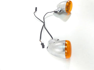 2010 Harley FXDF Dyna Fat Bob Rear Chrome Blinker Turn Signal Set 68977-00 | Mototech271