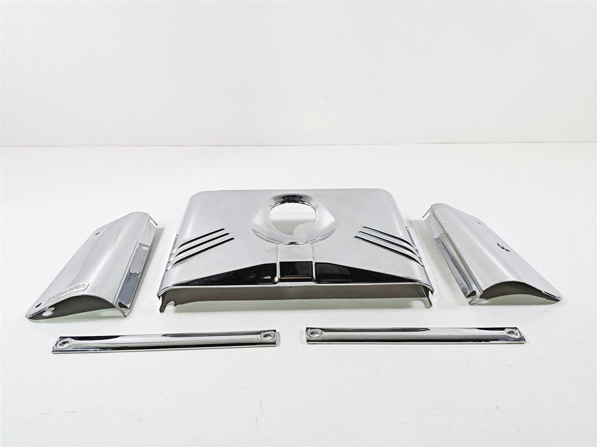2005 Harley Softail FLSTFSE CVO Fat Boy Headlight Fork Chrome Cover Set 67889-91-Mototech271
