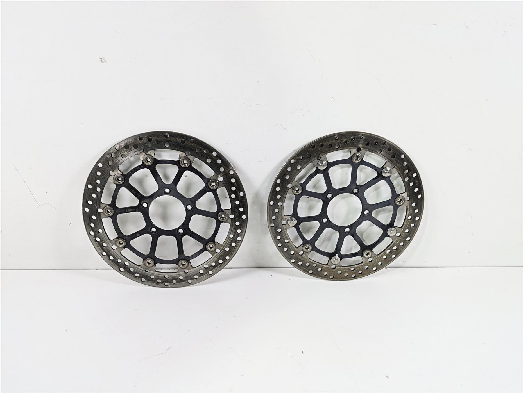 2012 Ducati Streetfighter 848 Front Brake Rotor Disc Set 49241011A 49241191A