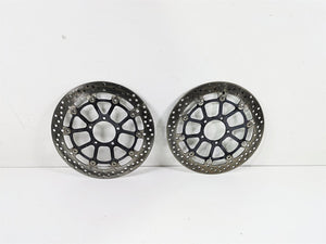 2012 Ducati Streetfighter 848 Front Brake Rotor Disc Set 49241011A 49241191A