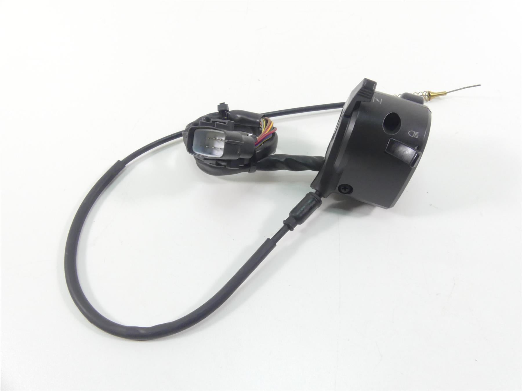 2004 Ducati 999 SBK Left Hand Turn Signal Control Switch + Cable 65140131A {{ shop.shopifyCountryName }} - Mototech271