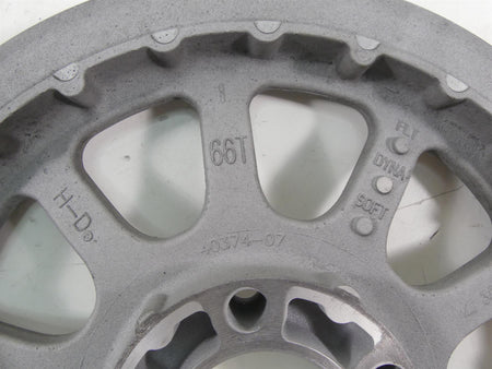 2009 Harley FXDF Dyna Fat Bob Rear Drive Belt Pulley Sprocket 66T 1" 40374-07 {{ shop.shopifyCountryName }} - Mototech271