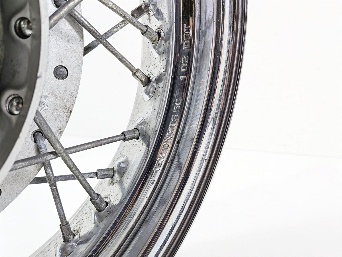 2002 Yamaha XVS650 V-Star Classic Rear Spoke Wheel Rim 15x3.5 3JB-25311-00-35 {{ shop.shopifyCountryName }} - Mototech271