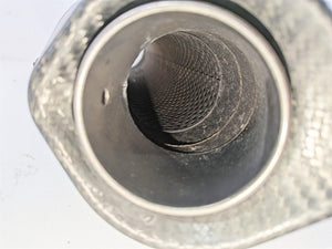 Inlet 54mm 17.5" Long Left Leo Vince Universal Exhaust Pipe Muffler Silencer Can