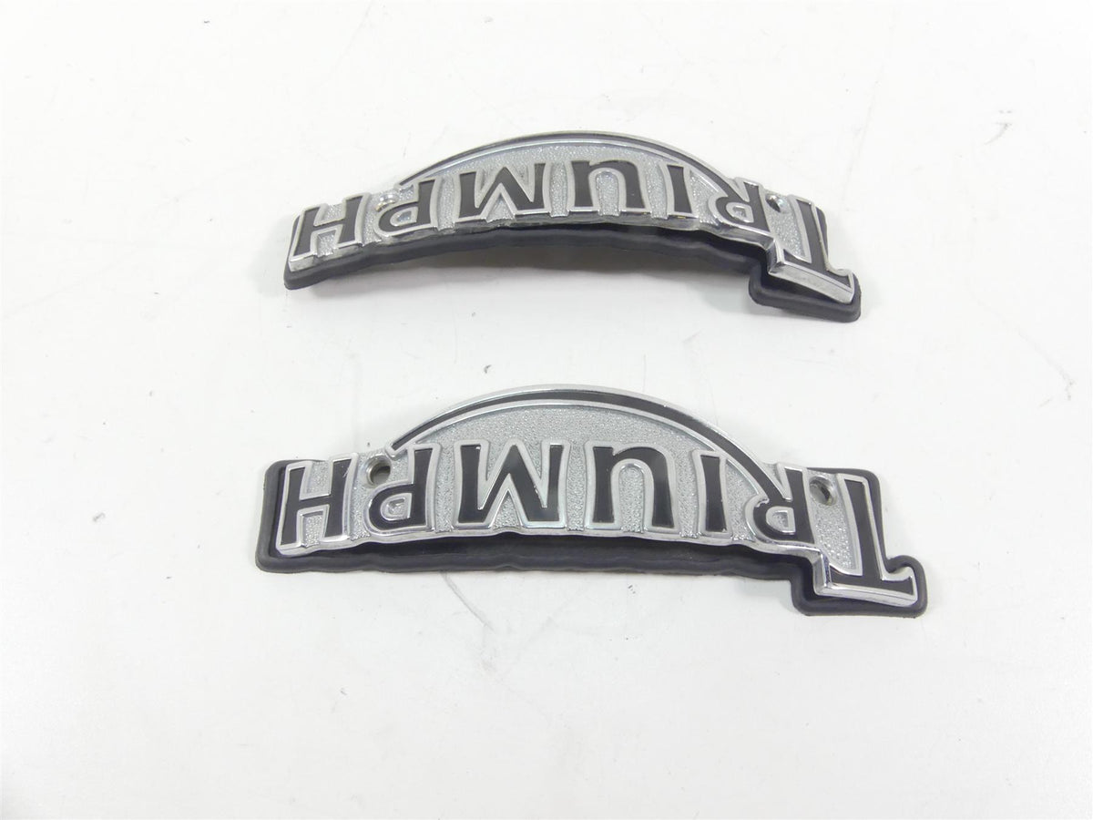 2002 Triumph Bonneville America Fuel Gas Tank Badges Logos T3900086 T3900087 {{ shop.shopifyCountryName }} - Mototech271