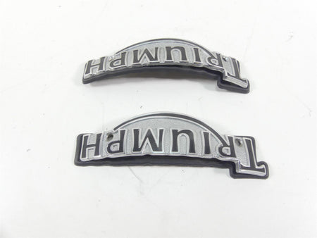 2002 Triumph Bonneville America Fuel Gas Tank Badges Logos T3900086 T3900087 {{ shop.shopifyCountryName }} - Mototech271