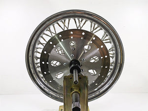 2002 Indian Spirit Deluxe Spoke Front Wheel Rim & Rotor 16x3.5 1mm Runout 21-950