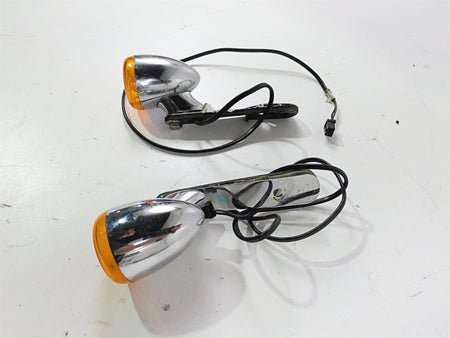 2015 Harley FXDF Dyna Fat Bob Rear Blinker Turn Signal Set Chrome 68821-00 {{ shop.shopifyCountryName }} - Mototech271