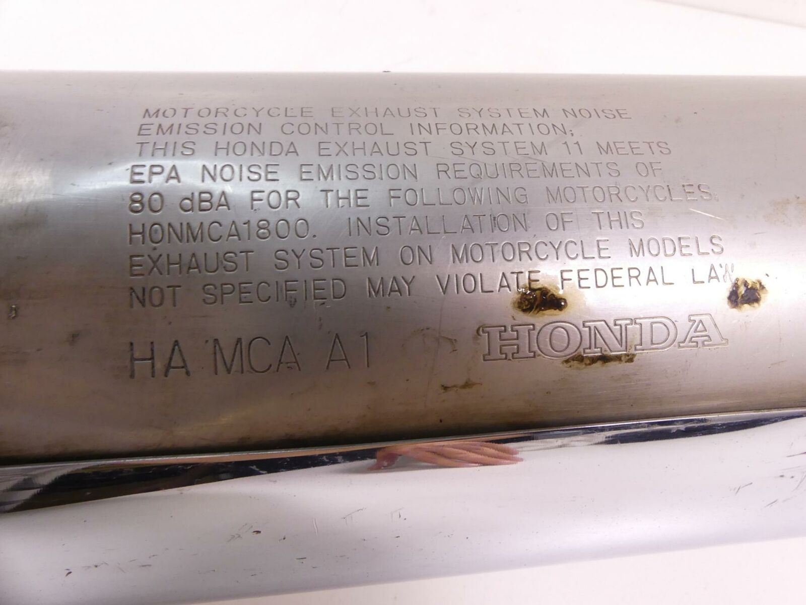 2002 Honda Goldwing GL1800 Exhaust Pipe Silencer Muffler Left 18405-MCA-305 {{ shop.shopifyCountryName }} - Mototech271