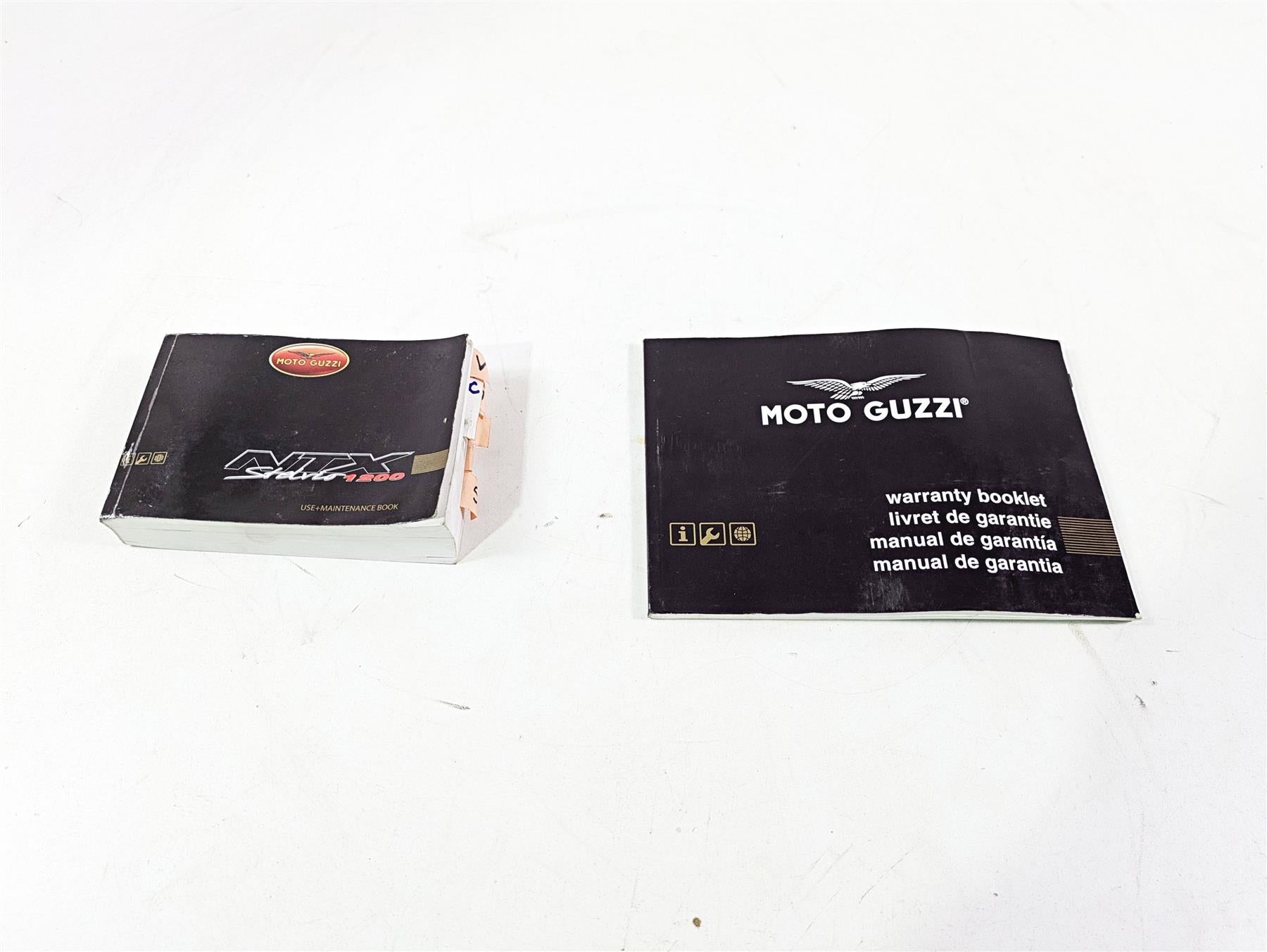 2016 Moto Guzzi Stelvio 1200 8V NTX Owners Manual Booklet GU00979748 B043198 | Mototech271