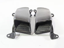 Load image into Gallery viewer, 2018 Aprilia RSV4 RR Carbon Fiber Caliper Air Inlet 2B005507 2B005506
