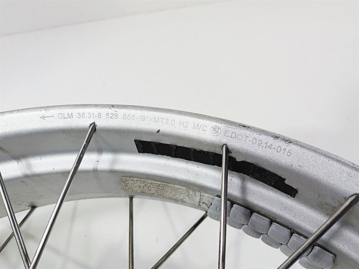 2015 BMW R1200GS K50 Front Wheel Rim 19x3 - 1.4mm Runout 36318528529 {{ shop.shopifyCountryName }} - Mototech271