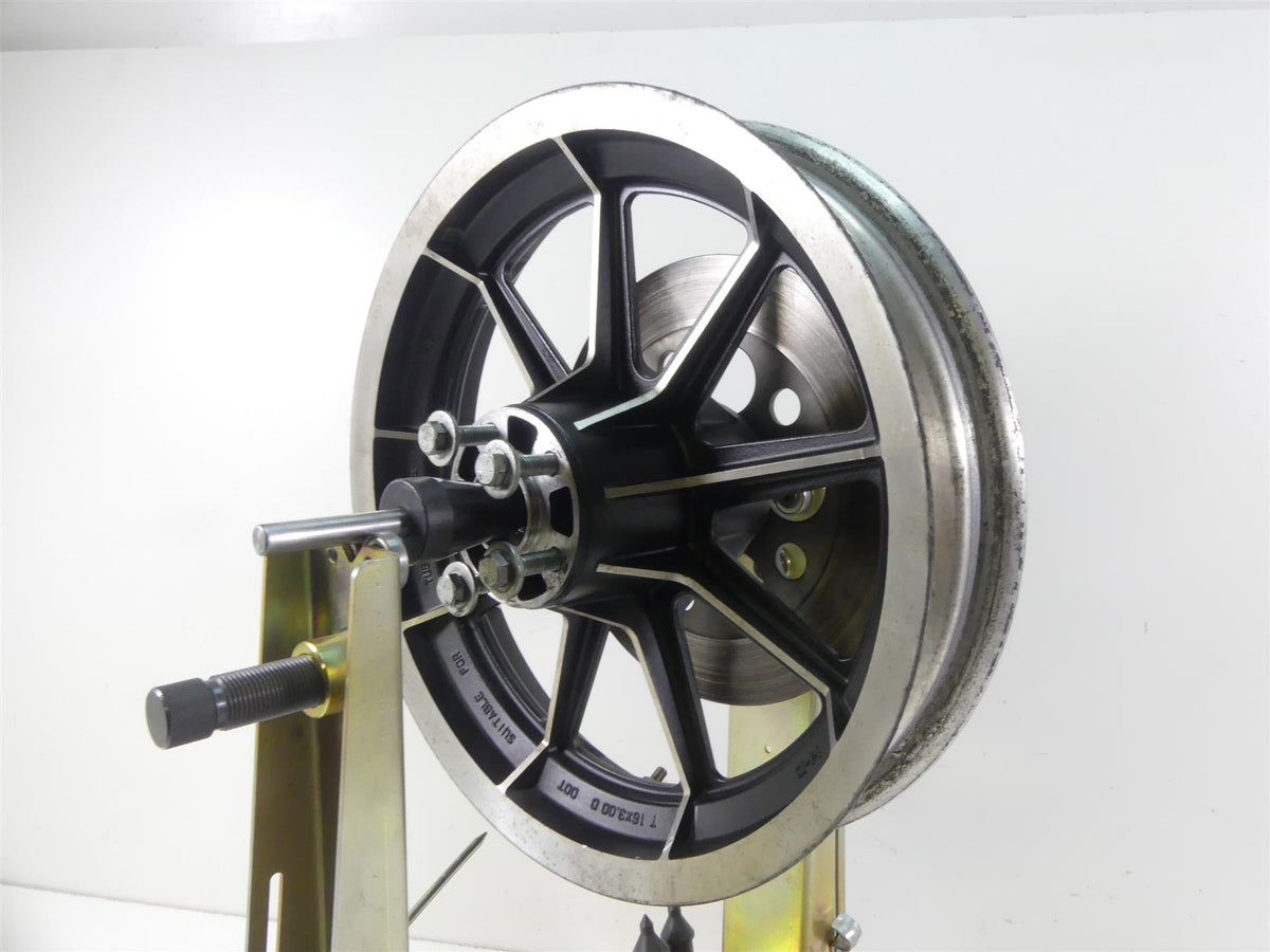 1993 Harley Dyna FXDL Low Rider Rear 9 Spoke Cast Wheel Rim 16x3 41015-86 {{ shop.shopifyCountryName }} - Mototech271