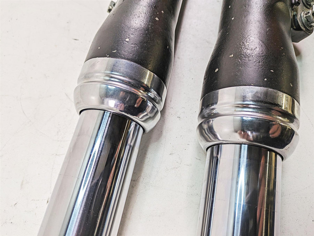 2009 Harley FXDC Dyna Super Glide Custom Straight Front Fork Legs 49mm 45947-06 {{ shop.shopifyCountryName }} - Mototech271