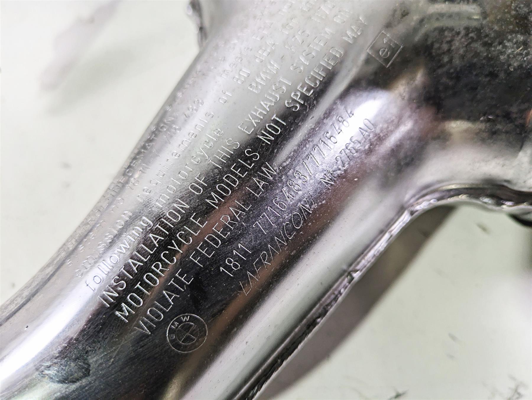 2015 BMW R nineT K21 Nice Lafranconi Oem Exhaust Header Manifold 18117716484 {{ shop.shopifyCountryName }} - Mototech271