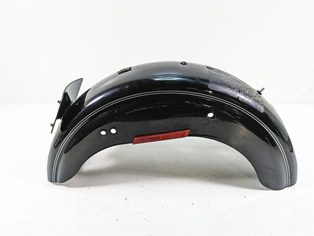 2005 Harley Dyna FXDL Low Rider Rear Fender Vivid Black Silver Stripes 59634-02 {{ shop.shopifyCountryName }} - Mototech271