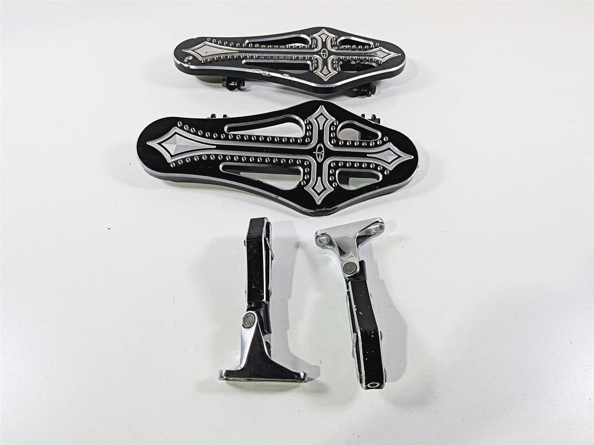 2017 Harley Touring FLHXS Street Glide Precision Billet Darkside Floor Board DRK-410-ALL-BLK {{ shop.shopifyCountryName }} - Mototech271