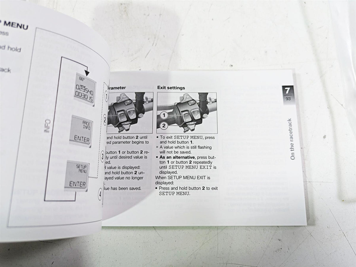 2017 BMW S1000R K47 Owners Manual Booklet & Bag Set 01408387927 {{ shop.shopifyCountryName }} - Mototech271