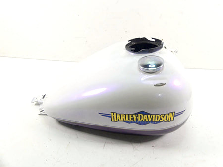 2010 Harley Touring FLHRC Road King Fuel Gas Tank White Ice Pearl -Read 61000691 {{ shop.shopifyCountryName }} - Mototech271