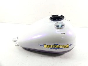 2010 Harley Touring FLHRC Road King Fuel Gas Tank White Ice Pearl -Read 61000691 | Mototech271