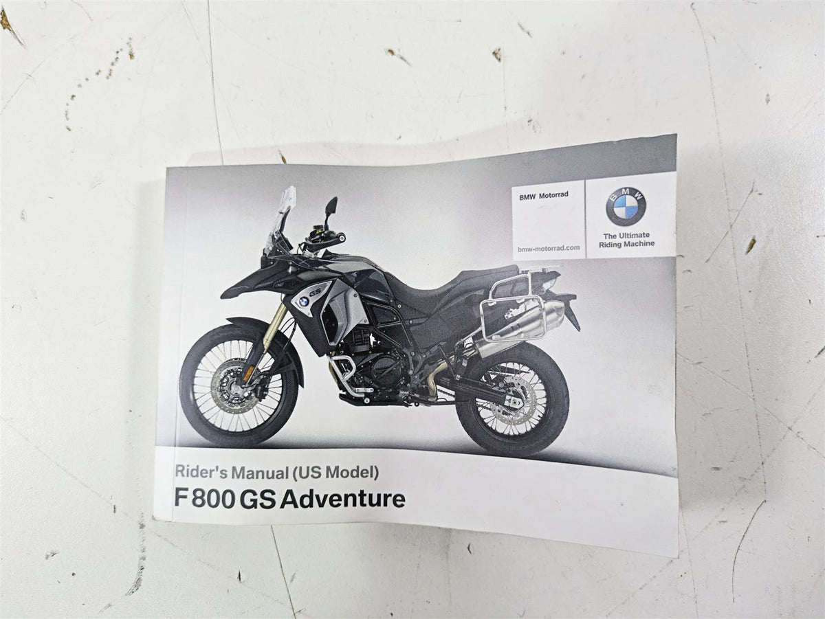 2017 BMW F800GS Adv K75 Owners Manual Book 01408354737 {{ shop.shopifyCountryName }} - Mototech271