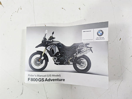 2017 BMW F800GS Adv K75 Owners Manual Book 01408354737 {{ shop.shopifyCountryName }} - Mototech271