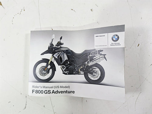2017 BMW F800GS Adv K75 Owners Manual Book 01408354737 | Mototech271