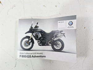 2017 BMW F800GS Adv K75 Owners Manual Book 01408354737 | Mototech271