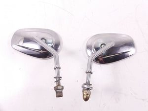 2009 Harley FXDC Dyna Super Glide Rear View Mirror Set Chrome 91840-03B 91845-03
