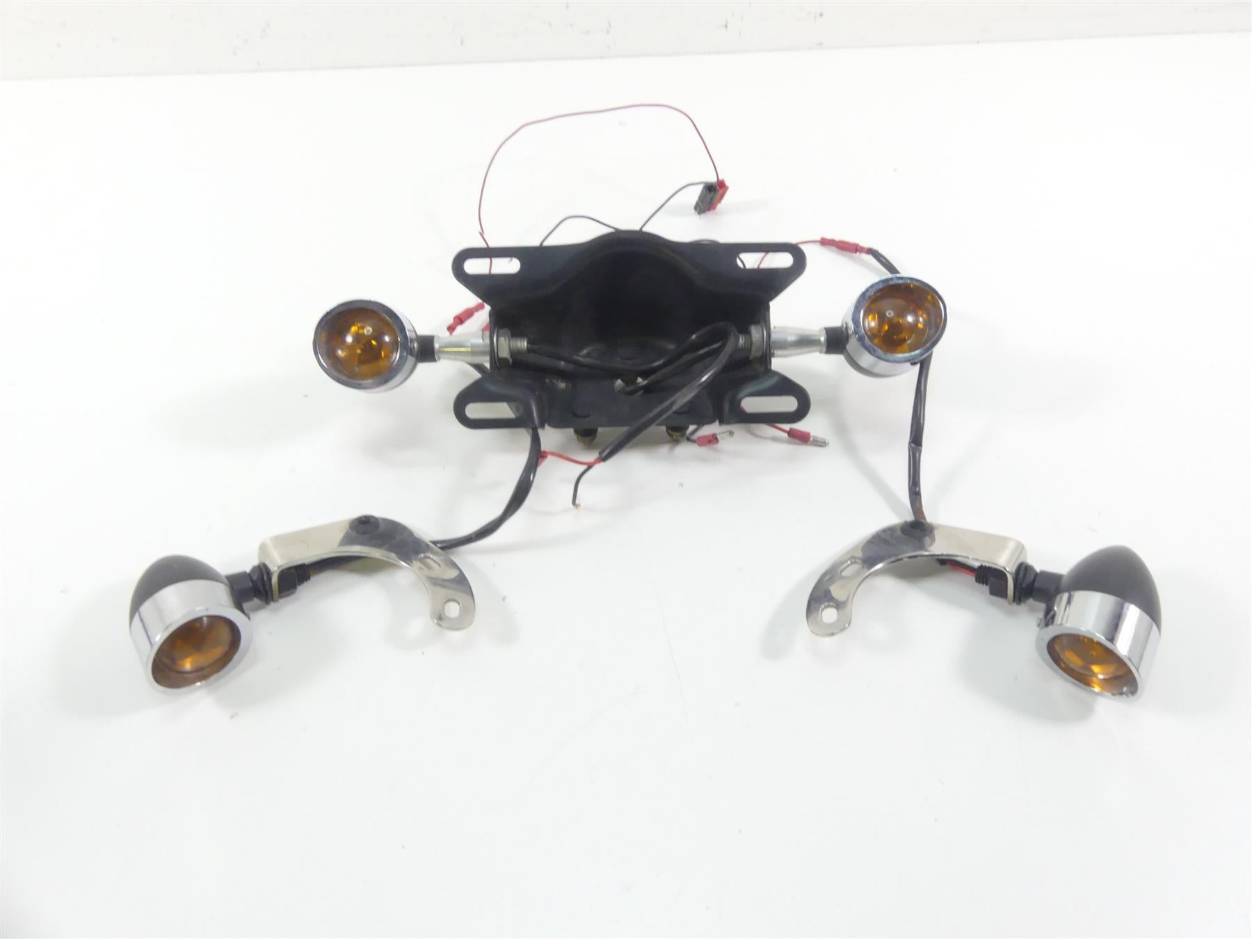 2002 Triumph Bonneville America Front Rear Aftermarket Blinker Turn Signal Set | Mototech271