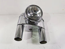 Load image into Gallery viewer, 2012 Harley FLD Dyna Switchback Headlight Chrome Nacelle Set 61400078 57200024
