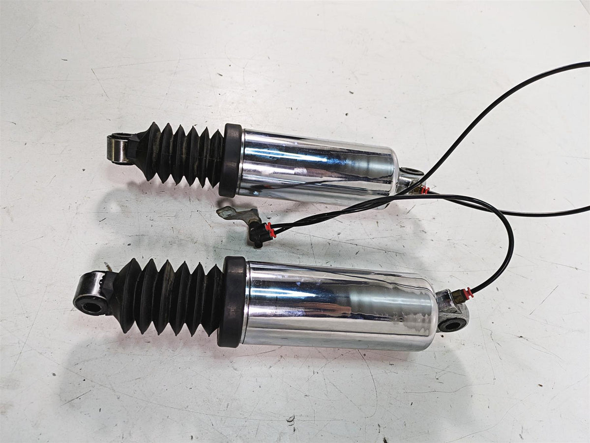 2008 Harley FLHTCU Electra Glide Rear Chrome Air Shock Damper 12" Set {{ shop.shopifyCountryName }} - Mototech271