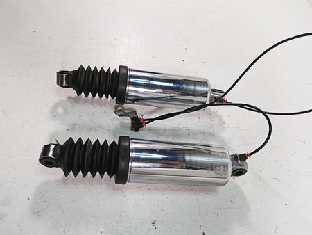2008 Harley FLHTCU Electra Glide Rear Chrome Air Shock Damper 12" Set {{ shop.shopifyCountryName }} - Mototech271