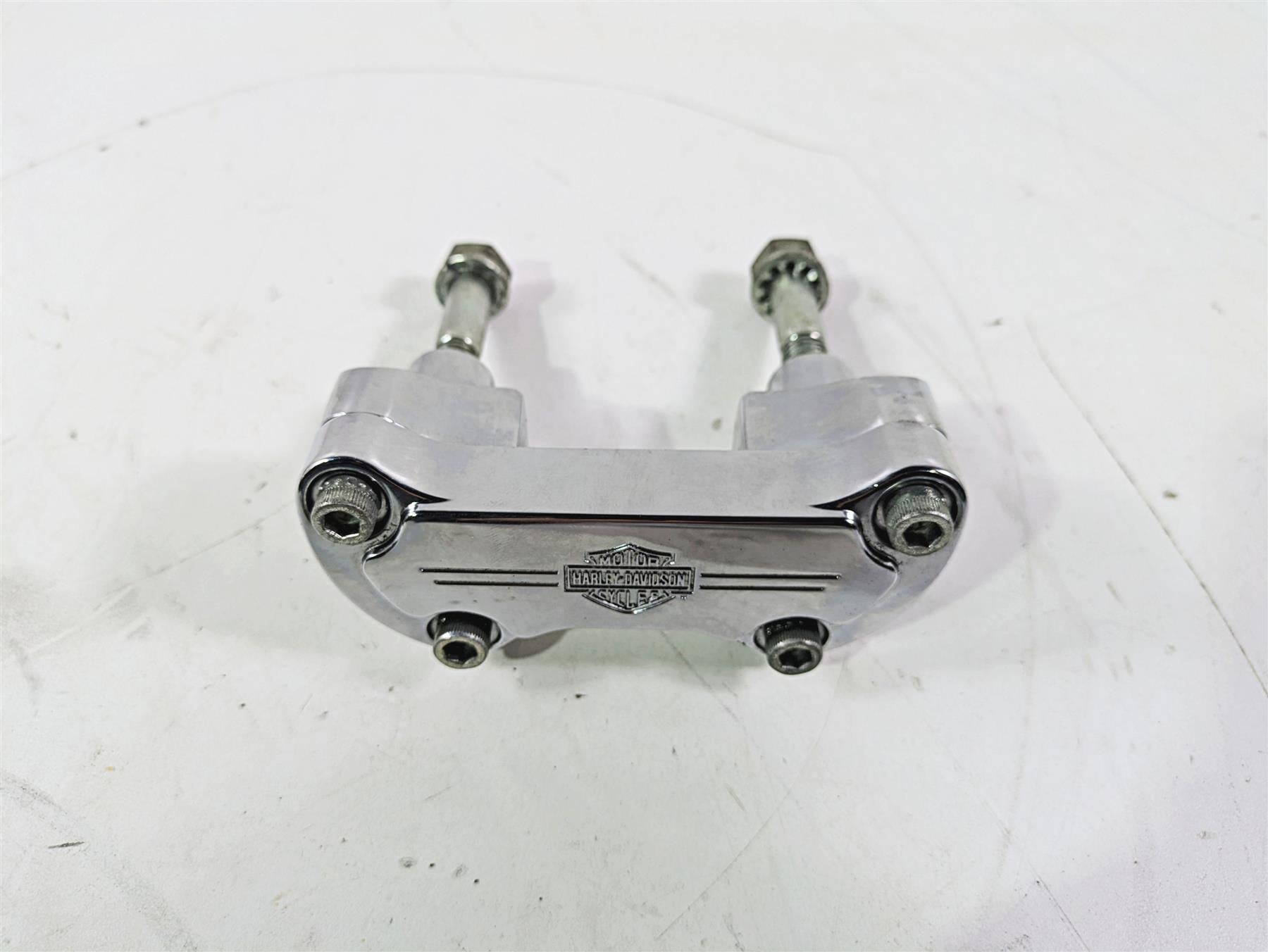 2008 Harley FLSTC 105TH Softail Heritage Handlebar Riser Holder Set 56567-86B | Mototech271