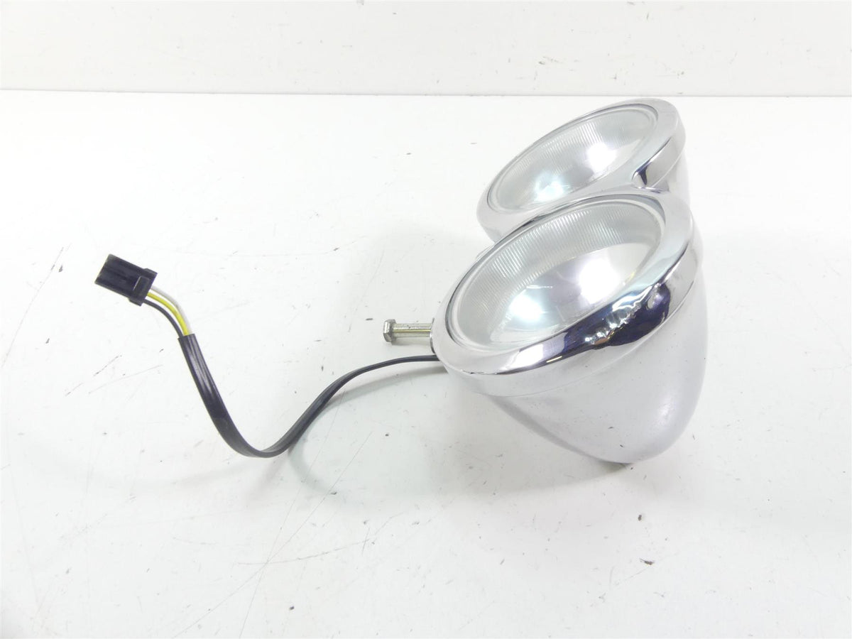 2009 Harley FXDF Dyna Fat Bob Headlight Head Light Bucket And Lens 69797-08 {{ shop.shopifyCountryName }} - Mototech271