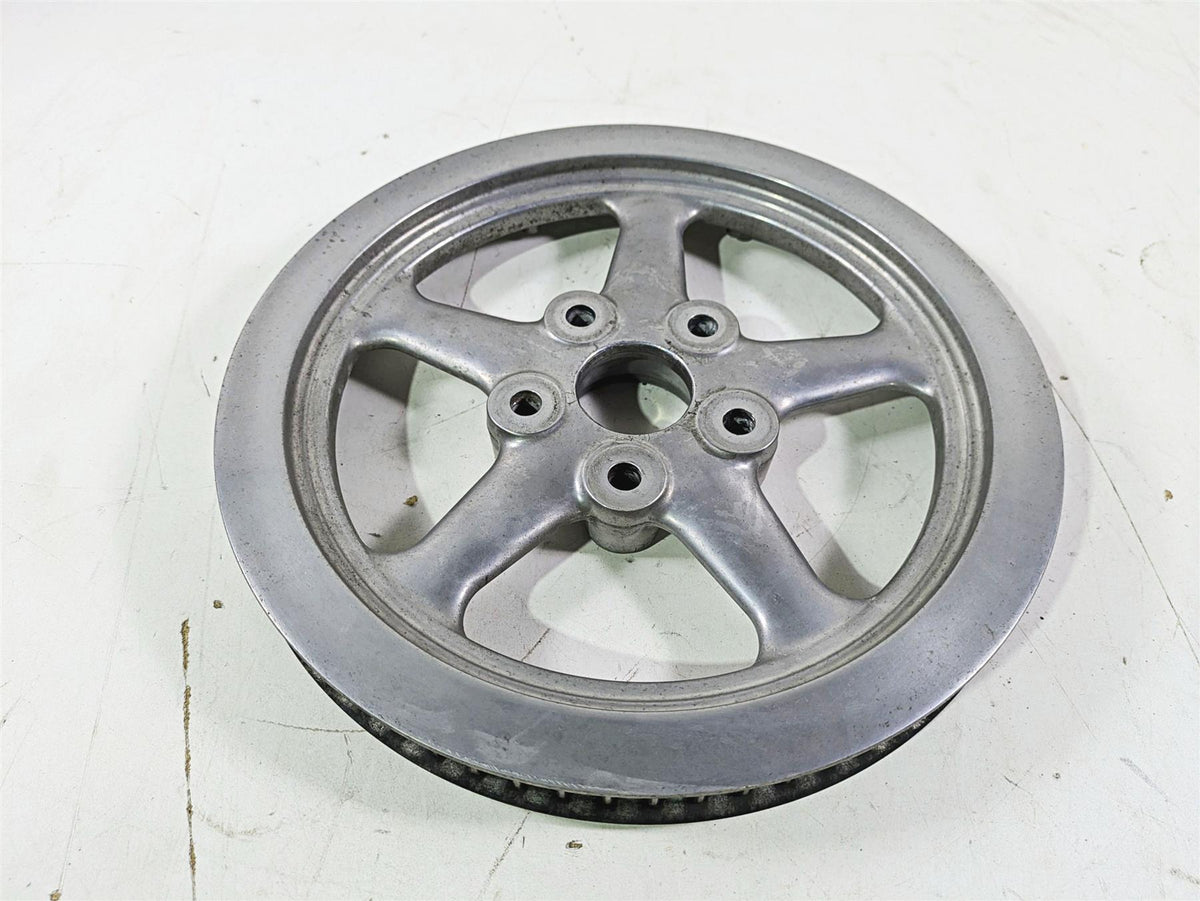 2009 Harley FXCWC Softail Rocker Rear Drive Belt Pulley 66T 1" 40585-08 {{ shop.shopifyCountryName }} - Mototech271