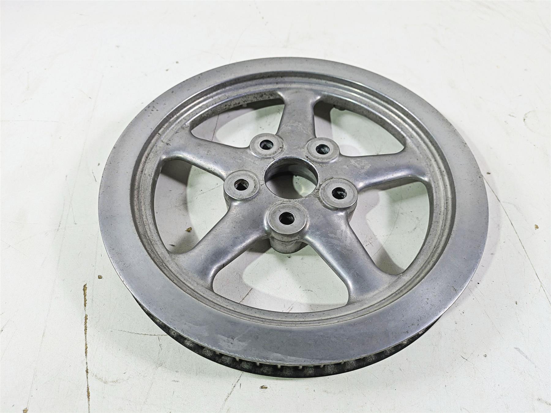 2009 Harley FXCWC Softail Rocker Rear Drive Belt Pulley 66T 1" 40585-08 {{ shop.shopifyCountryName }} - Mototech271