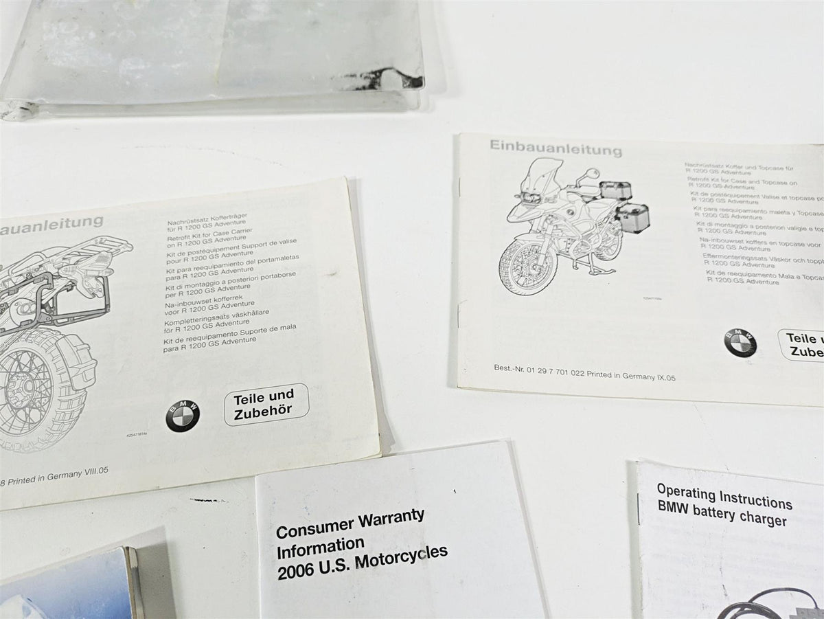 2006 BMW R1200GS K255 Adv Owners Manual & Documents Set 014776899307 {{ shop.shopifyCountryName }} - Mototech271
