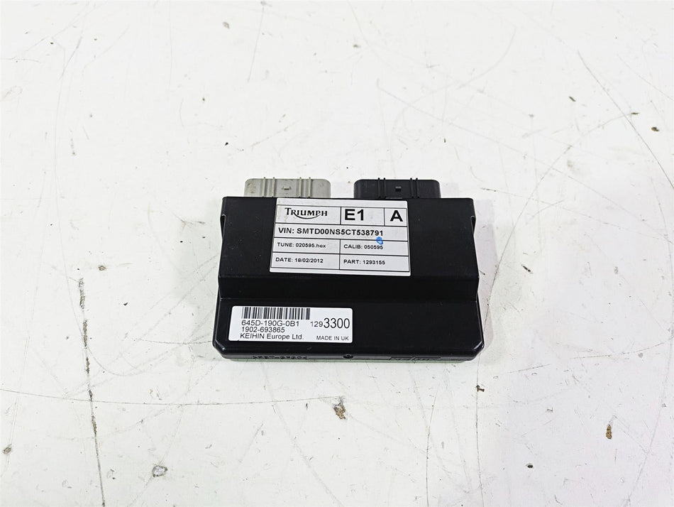 2012 Triumph Daytona 675 Cdi Ecu Ecm Engine Control Module T1293300 T1293155 {{ shop.shopifyCountryName }} - Mototech271
