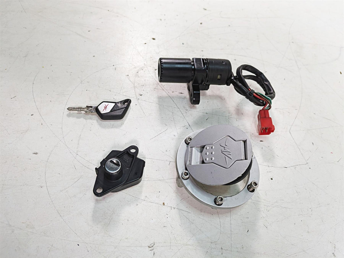 2013 MV Agusta F3 675 ERA Ignition Switch Key Lock Fuel Cap Set 8A00B5210 {{ shop.shopifyCountryName }} - Mototech271
