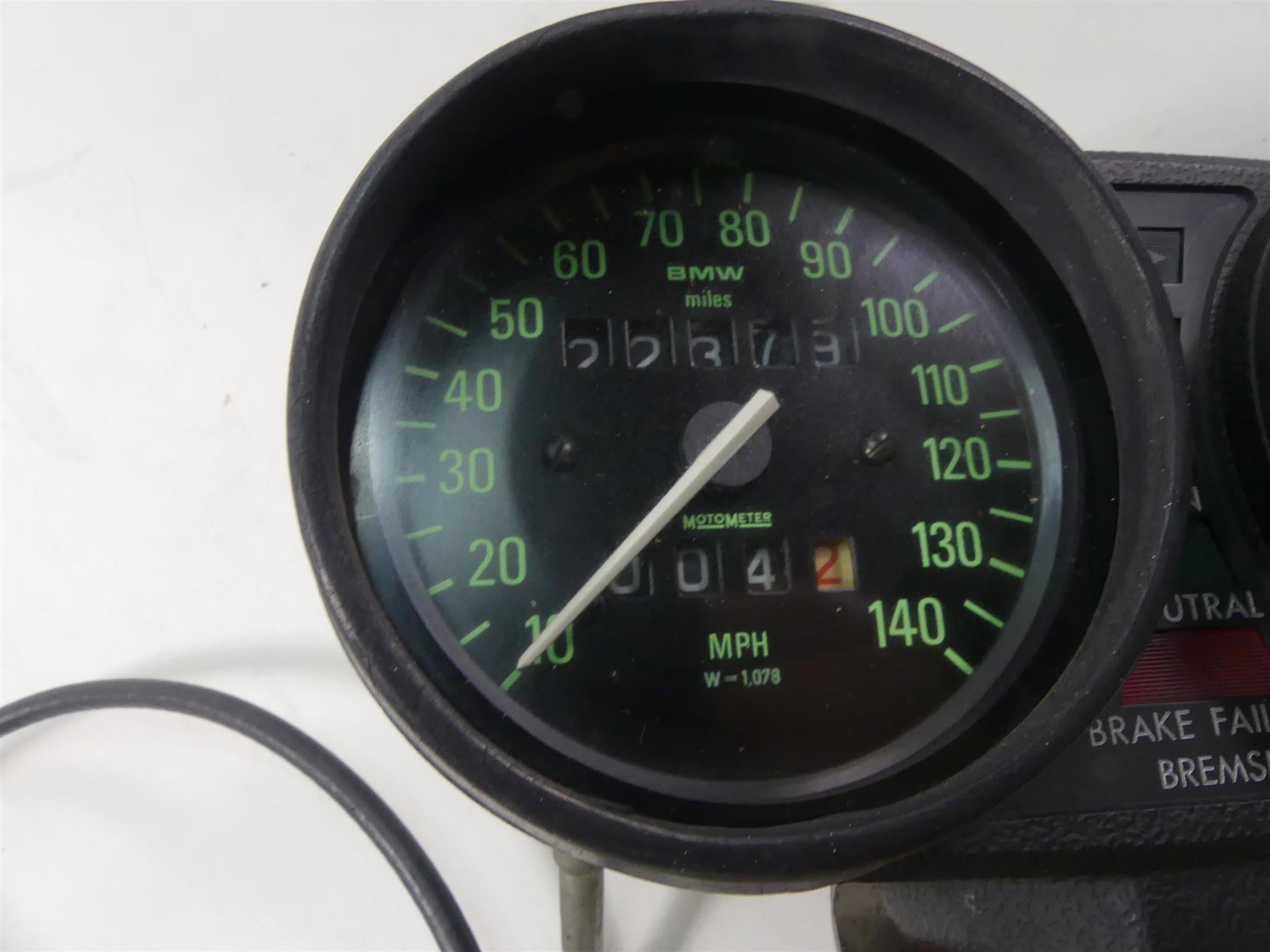 1978 BMW R100 S (2474) MotoMeter Speedometer Gauges 22K Tachometer 62111243418 {{ shop.shopifyCountryName }} - Mototech271