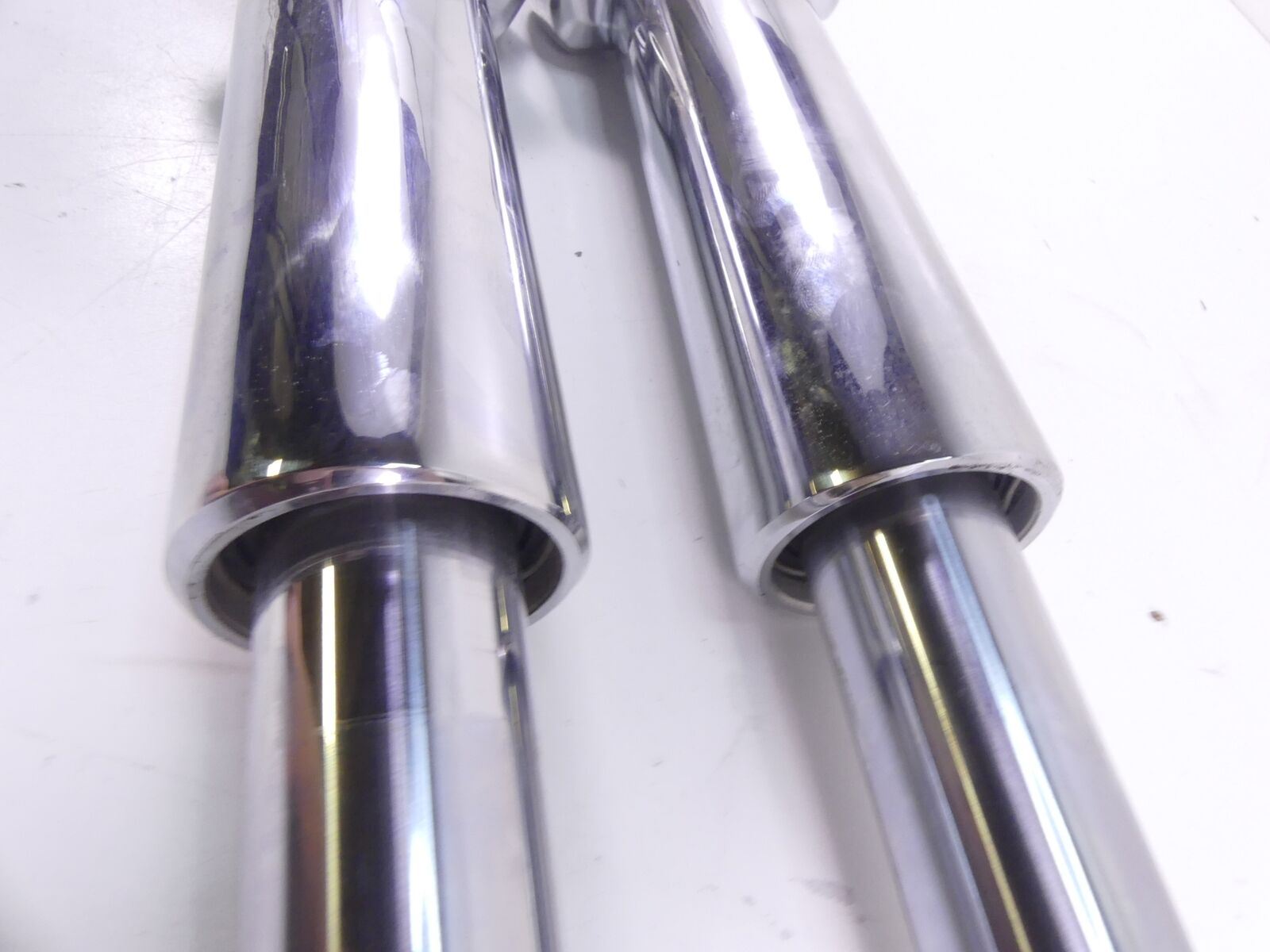 2004 Harley Touring FLHRSI Road King Straight Chrome Front Forks 41mm 46537-02A {{ shop.shopifyCountryName }} - Mototech271