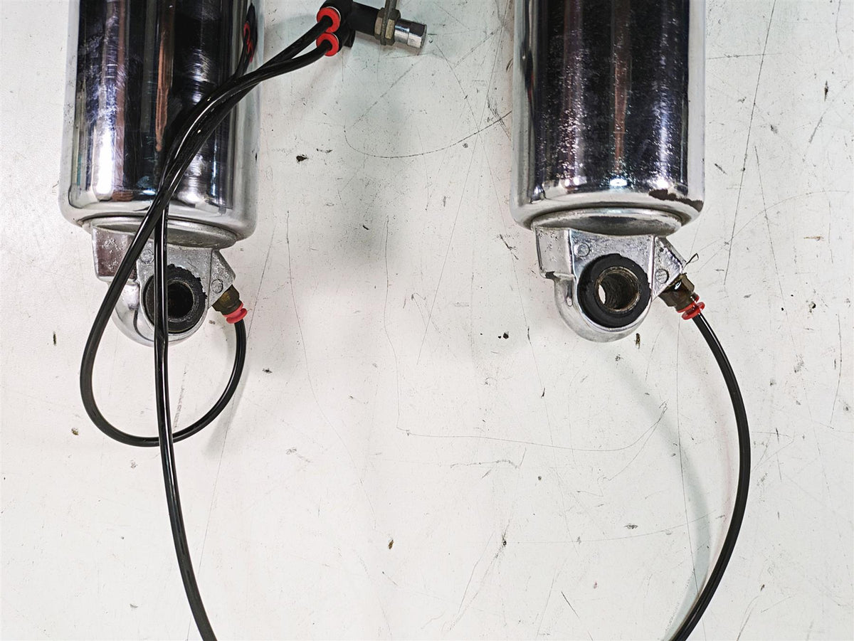 2008 Harley FLHTCU Electra Glide Rear Chrome Air Shock Damper 12" Set {{ shop.shopifyCountryName }} - Mototech271