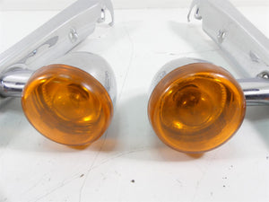 2014 Harley Sportster XL1200 C Rear Blinker Set & Chrome Struts 68978-00 | Mototech271