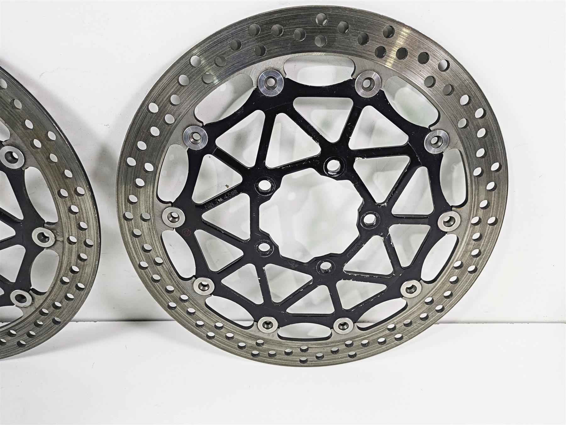 べべ 2016 Kawasaki ZX10R Ninja Brembo Front Brake Disc Rotor Set 41080
