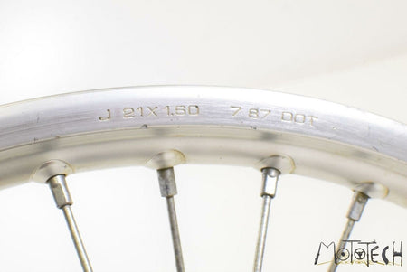 1989 Honda CR250R CR250 R Front Wheel Rim 21x1.6 DENTED 446A5-KZ4-000 {{ shop.shopifyCountryName }} - Mototech271