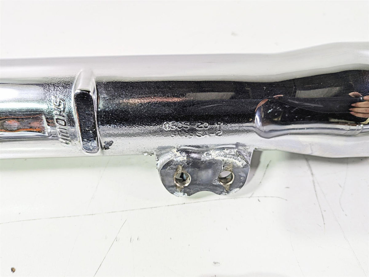 2007 Harley FXDWG Dyna Wide Glide Straight Chrome Front Fork Leg Set 47288-06A {{ shop.shopifyCountryName }} - Mototech271