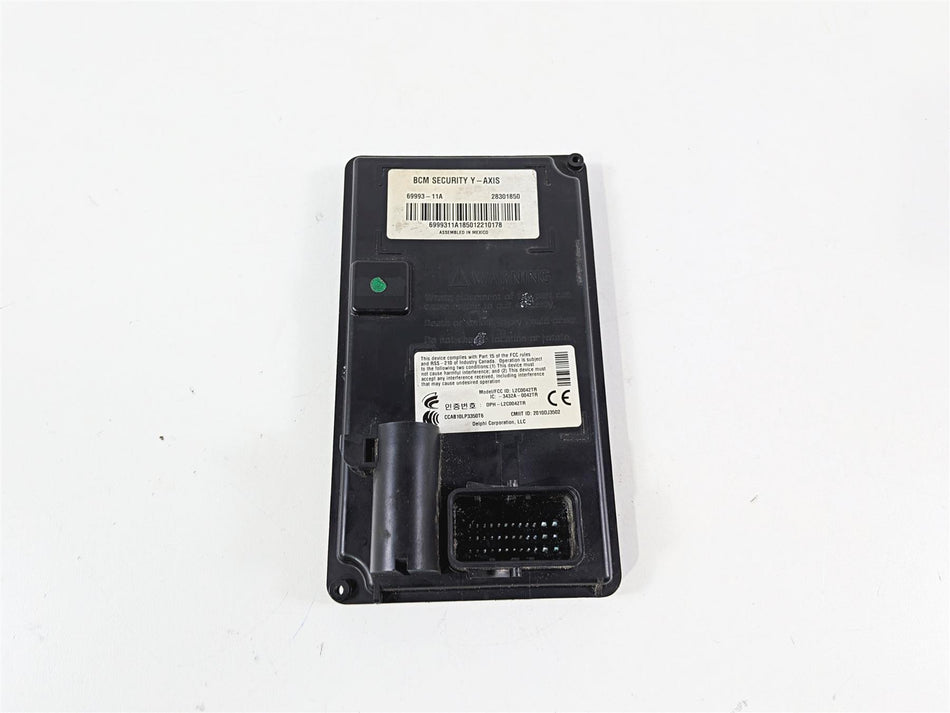 2012 Harley Softail FLSTF Fat Boy Bcm Body Control Module Y-Axis 69993-11A {{ shop.shopifyCountryName }} - Mototech271